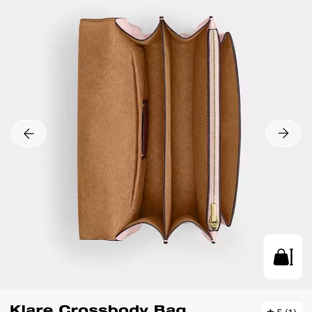 Coach Powder Pink Klare and Zip Card Case - Picture 10 of 14